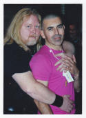 Michael Kirwan with artist Miguel Angel Reyes